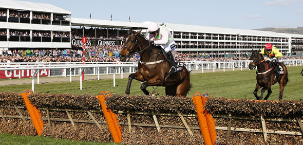 10.03.2015 - Cheltenham; Douvan ridden by Ruby Walsh wins the Sky Bet Supreme Novices Hurdle Grade 1. Credit: Lajos-Eric Balogh/turfstock.com
