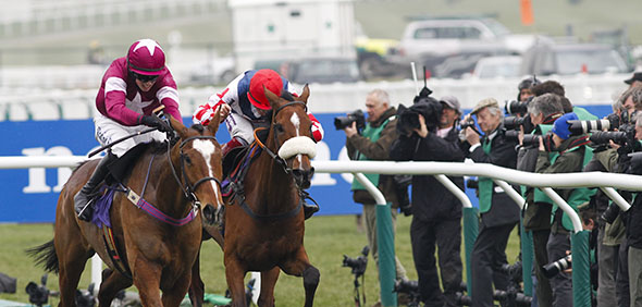 11.03.2015 - Cheltenham; Don Poli ridden by Bryan J. Cooper wins the RSA Chase Grade 1. Credit: Lajos-Eric Balogh/turfstock.com