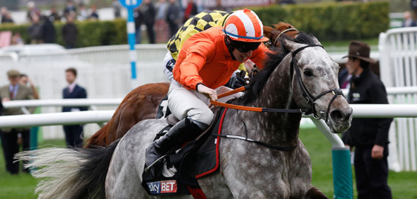 14.03.2017 - Cheltenham; Labaik ridden by Jack Kennedy wins the Sky Bet Supreme Novices Hurdle Grade 1 at Cheltenham-Cheltenham-Racecourse/Great Britain. Credit: Lajos-Eric Balogh/turfstock.com