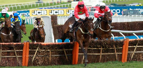 16.03.2018 - Cheltenham; Kilbricken Storm ridden by Harry Cobden wins the Albert Bartlett Novices Hurdle (Registered As The Spa Novices Hurdle Race) Grade 1 at Cheltenham-Racecourse/Great Britain. Credit: Lajos-Eric Balogh/turfstock.com
